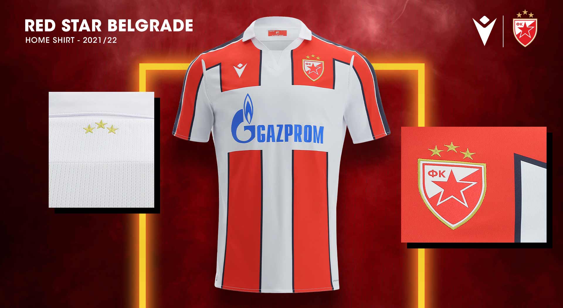 MACRON AND RED STAR UNVEIL NEW HOME 21-22